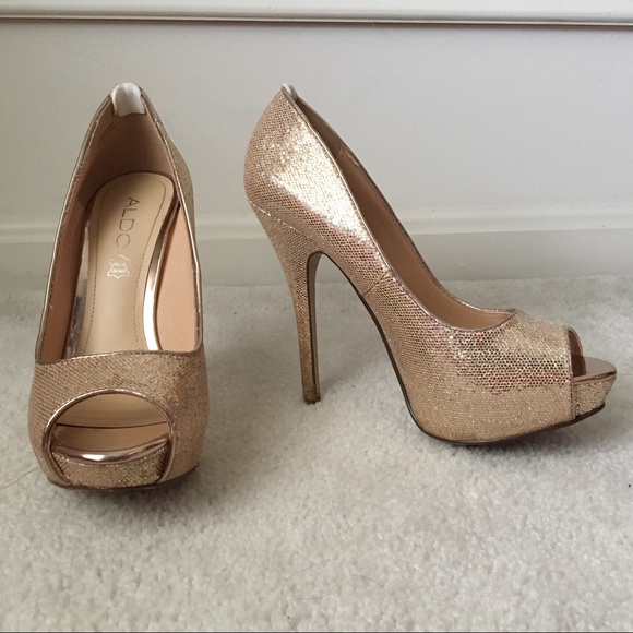 aldo gold shoes